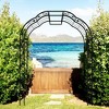 NicBex Metal Garden Trellis, Arch Rust-Proof Garden Trellis Netting Rose Decoration Grape Trellis for Climbing Plants - 3 of 4