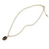 Anna-Kaci Women's Necklace with 18K Gold Plated Pendant Moon and Star Design Adjustable Chain-Black - 2 of 4