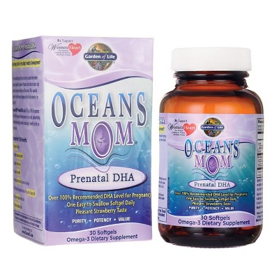 Garden of Life Omegas And Fish Oil Oceans Mom Prenatal Dha Softgel 30ct