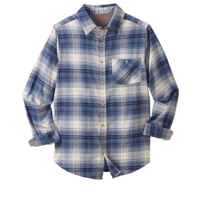 Boulder Creek By Kingsize Men's Big & Tall ™ Flannel Shirt - Big - Xl ...