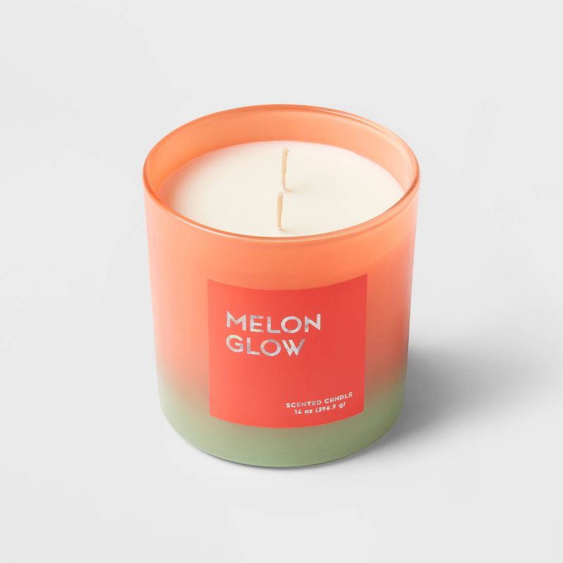 14oz Ombre Oval Candle Melon Glow - Opalhouse&#8482;, 4 of 8