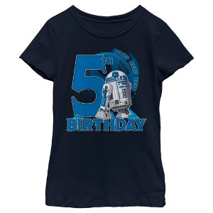 Girl's Star Wars R2-D2 5th Birthday T-Shirt - 1 of 4