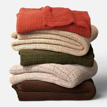 Solid Chenille Knit Throw Blanket - Threshold™ : Target