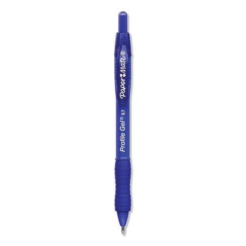 pot Manuscript Previs site Paper Mate Retractable Gel Pen Medium 0.7 Mm Blue Ink 2095472 : Target