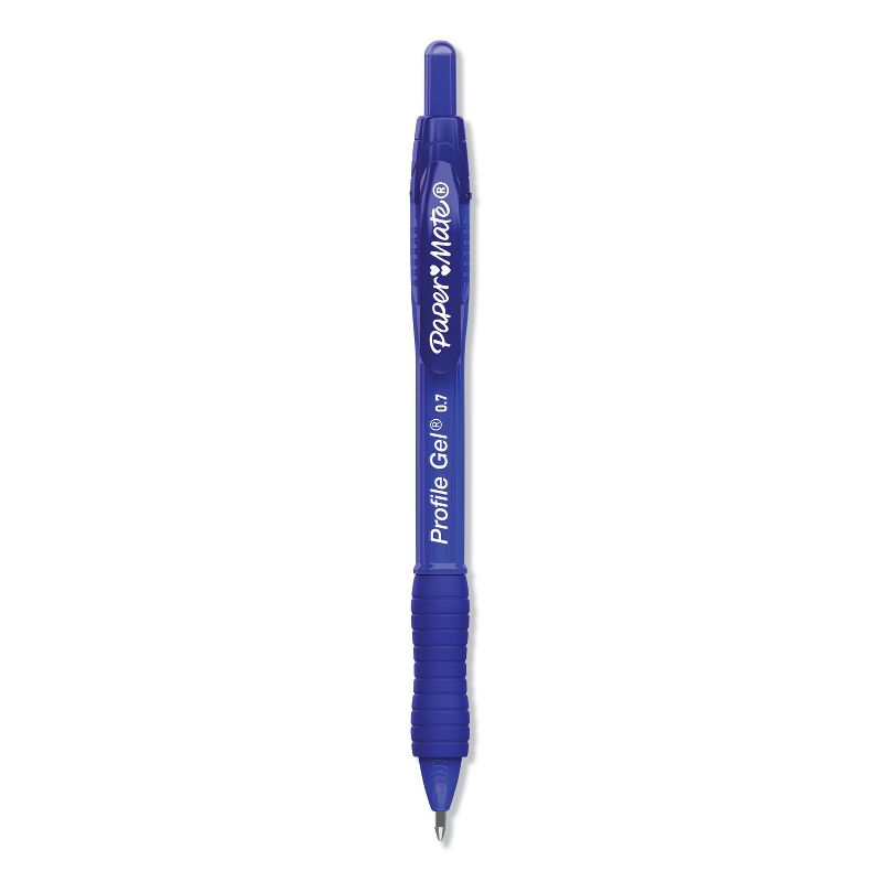 Paper Mate Retractable Gel Pen Medium 0.7 mm Blue Ink 2095472, 1 of 7