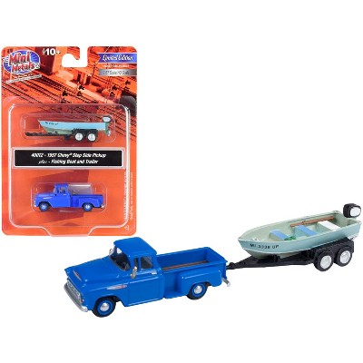 toy truck with fishing boat