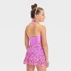 Girls' Mermaid Paradise Scalloped One Piece Swimsuit Set - Cat & Jack™ Purple - 4 of 4