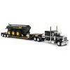 First Gear DCP 1/64 Black Peterbilt 379 w/ Fontaine Renegade Lowboy & Husky Manure Spreader Ages 14+ 60-1588 - 2 of 4