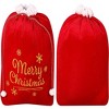 JOYFY 1pc Large Christmas Red Santa Sack Bag Present Backpack Reusable Bag - 3 of 4