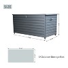 Moda Furnishings 360 Gallon Water Resistant Lockable Storage Deck Box With Wheels - 4 of 4