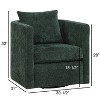 NicBex Swivel Barrel Chair with Back Cushion Accent Chair, Modern Luxury Living Room Chair Comfy Chair for Office, Bedroom - 4 of 4