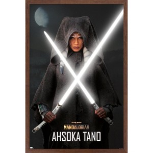 Trends International Star Wars The Mandalorian Season 2 - Ahsoka Lightsabers Framed Wall Poster Prints - 1 of 4