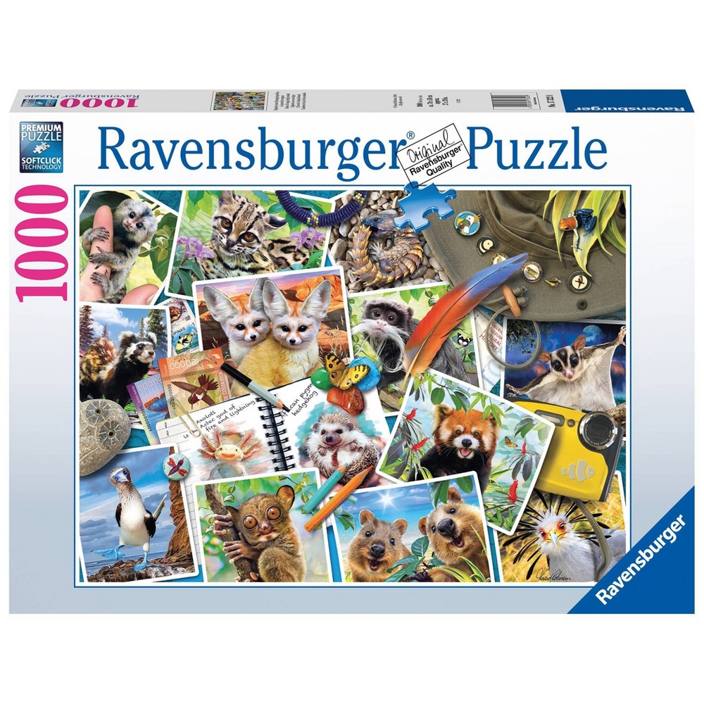 Ravensburger A Traveler's Animal Journal Jigsaw Puzzle - 1000pc