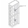 FONTOI Wine Rack, Glass Curio Display Cabinet, Glass Storage Cabinet with Wood Frame for Toy Display in Living Room, Kitchen, Pantry, Cherry, - 2 of 4