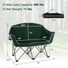 Costway Double Duo Camping Chair with Armrests Cup Holders Carry Bag Heavy Duty Lawn Chair - 3 of 4