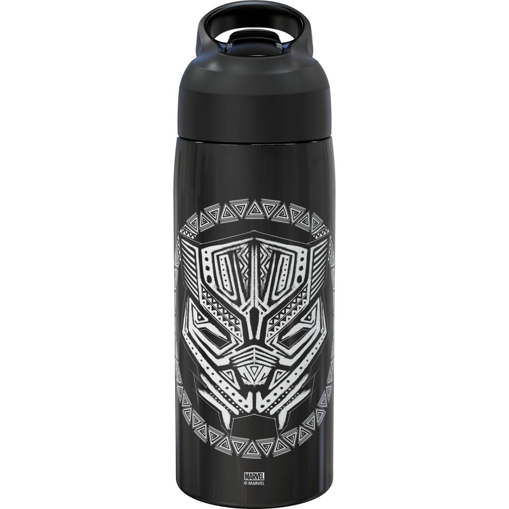 Avengers Classic Black Panther 19oz Stainless Steel Double Wall Water Bottle - Zak Designs