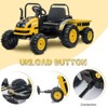 Kids Ride On Tractor with Trailer, 12V Battery Powered Electric Tractor with Remote Control - 3 of 4