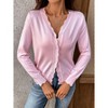BLUEMING Womens Cardigan Sweaters Long Sleeve V Neck Button Down Cardigan Casual Lightweight Knit Sweaters - 4 of 4