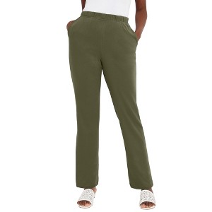 Jessica London Women's Plus Size Soft Ease Pant - 1 of 4