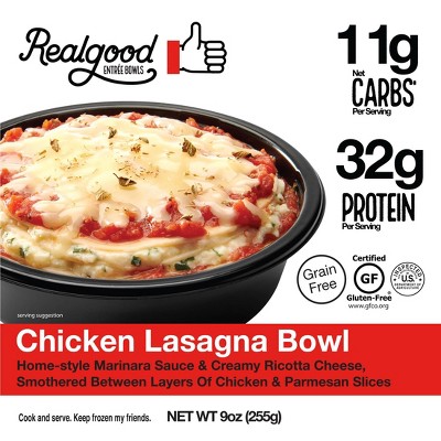 Real Good Gluten Free Frozen Lasagna Bowl - 9oz