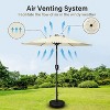 Sevobal Patio Umbrellas Outdoor Patio Market Umbrella with Crank and Tilt, Large Garden Poolside Beach Sunshade Umbrellas, Beige, 63.6"*63.6"*96.46" - 2 of 4