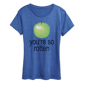 Women's - Instant Message - You're So Rotten Short Sleeve Graphic T-Shirt - 1 of 4