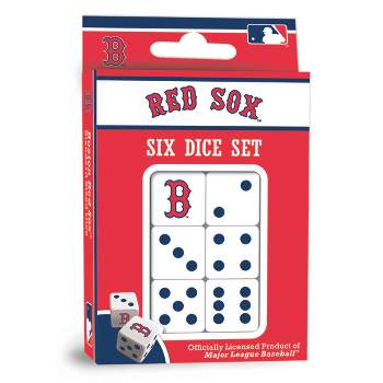 MasterPieces Officially Licensed MLB Boston Red Sox - 6 Piece D6 Gaming Dice Set Ages 6 and Up