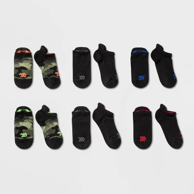 Kids' 6pk No Show Tab Athletic Socks - All In Motion™ Camo : Target