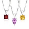 Ross-Simons 7.00 ct. t.w. Multi-Gem Jewelry Set: Necklace and 7 Pendants in Sterling Silver Size 16.5 - 3 of 4