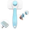 BABYYER Self Cleaning Slicker Brush for Dogs & Cats,Skin Friendly Pet Grooming Deshedding Tool, Puppy Brush for Long Haired Pets, Pet Supplies - 4 of 4