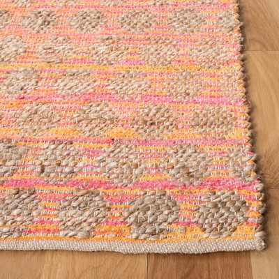 Cape Cod 5' x 8' Orange and Natural Cotton Area Rug