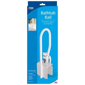 Carex Health Brands White Tub Safety Bar Steel 13.5 in. H X 7 in. L - 1 of 3