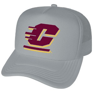 Gender Neutral Official Central Michigan University Primary Logo Foam Snapback Trucker Hat - for Men and Women Grey Grey One Size - 1 of 4