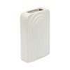 Sagebrook Home 7" Dolomite Rectangle Vase Contemporary Etched Arch Decorative Table Vase - 3 of 4