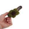 Unique Bargains Women's Fashion Wool Floral Duckbill Hair Clips 1 Pc - 4 of 4