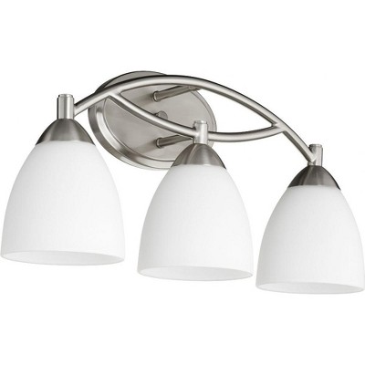 Quorum Lighting Barkley 3-Light Satin Nickel Wall Sconce