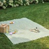 72"x92" Oversized Indoor/Outdoor Throw Blanket Green/White  - Hearth & Hand™ with Magnolia - 2 of 4