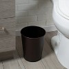 LunaLulinlk 1.3 gal Iron Bathroom Trash Can, Bronze - 2 of 4