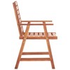 vidaXL 3pcs Patio Dining Chairs in Solid Acacia Wood - Weather-Resistant Outdoor Seating with Easy Assembly - 4 of 4
