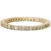 Pompeii3 1ct Rough Gray Diamond Eternity Ring 14K Yellow Gold - 2 of 4