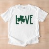 Simply Sage Market Love Clover Puff  Garment Dyed Tee - 3 of 4