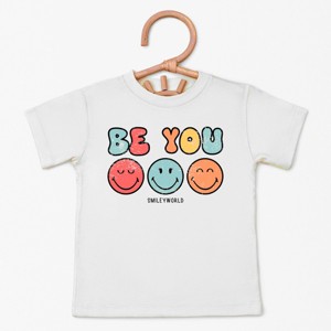 The Juniper Shop SmileyWorld Be You Groovy Toddler Short Sleeve Tee - 1 of 4