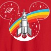 Men's - Disney - Mickey Mouse Retro Space Logo Long Sleeve Graphic T-Shirt - 2 of 3