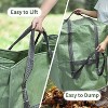 2-Pack 40 Gallons Collapsible Leaf Bag Outdoor Reusable Garden Waste Bag - 3 of 4