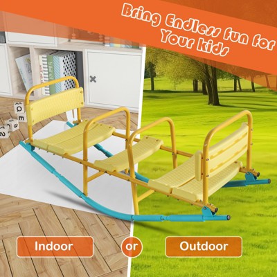 Vynxaria Outdoor Rocking Horse Seesaw - Fun Playground Equipment for Kids