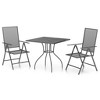 vidaXL 3 Piece Patio Dining Set Anthracite Steel - 2 of 4