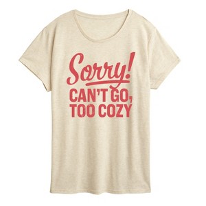 Women's - Instant Message - Cant Go Too Cozy Short Sleeve Graphic T-Shirt - 1 of 4