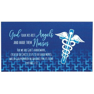Dicksons God Took Best Angels Made Nurses Blue 5 x 3 Vinyl Refrigerator Magnet - 1 of 2