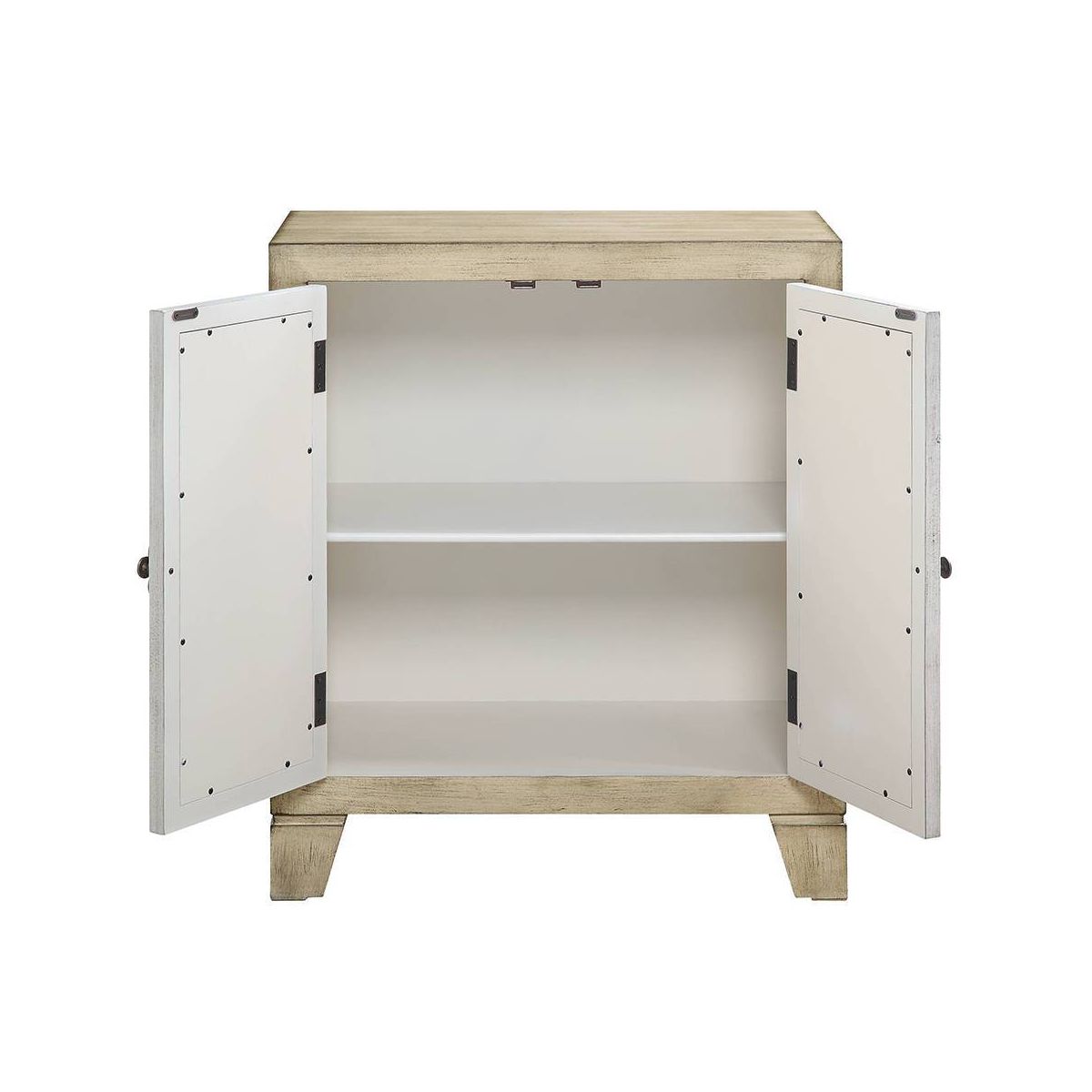 Acme Furniture Nalani Decorative Storage Cabinet Antique White Finish - thumbnail 7