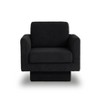 Zeus & Ruta 30" W Round Modern Accent Chair Fabric Armchair - 2 of 4